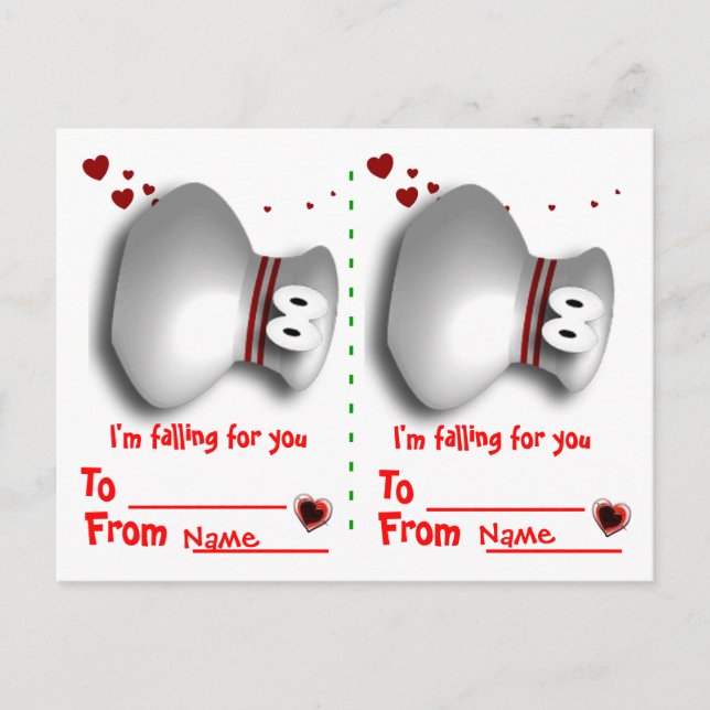 Bowlingvalentines Helg Vykort (Framsida)