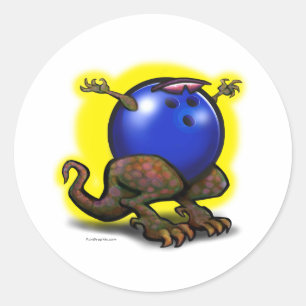 BowlingZilla Runt Klistermärke