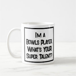 Bowls Player Toppen Talent. Kaffe Mugg