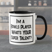 Bowls Player Toppen Talent. Två tonkaffe Mugg
