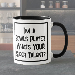 Bowls Player Toppen Talent. Två tonkaffe Mugg