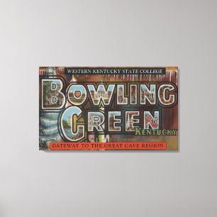 Bowlsplan Kentucky - stora brevplatser Canvastryck