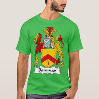 Bowman Jackar Arm Bowman Family Crest T Shirt
