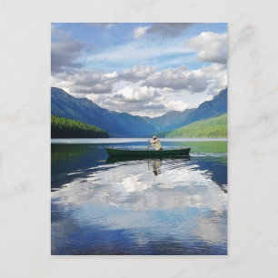 Bowman Sjö - Glacier National Park Montana Vykort