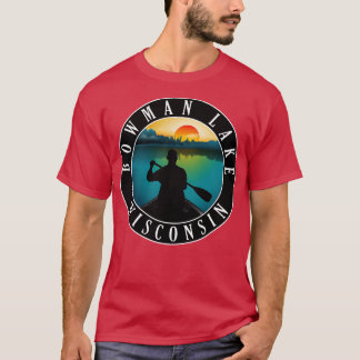 Bowman Sjö Wisconsin Canoeing T Shirt