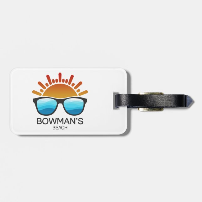 Bowman's Beach Florida Solglasögon Bagagebricka (Baksida Vågrät)
