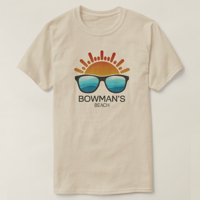 Bowman's Beach Florida Sunglasses T Shirt (Design framsida)