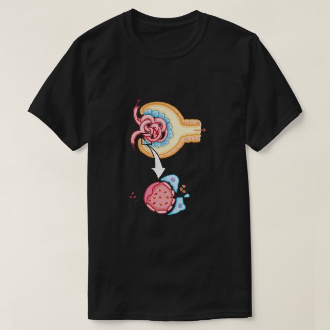 Bowmans kapsel Nephron Kidney Glomerulus T Shirt (Design framsida)
