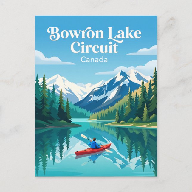 Bowron Lake Circuit Kanada Vykort (Framsida)