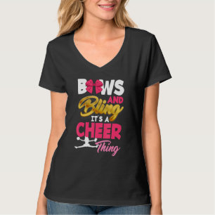 Bows and Bling Det är en Cheer Sak Cheerlead T Shirt
