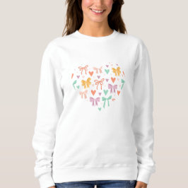 Bows and Hearts Coquette Pattern  T Shirt