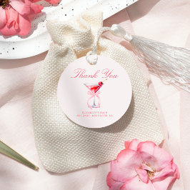 Bows & Babes Coquette Cherries Bachelorette Gåvor Etiketter