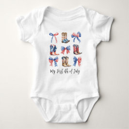 Bows Baby Första 4:e juli Coquette Aesthetic T Shirt