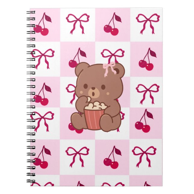 Bows & Bears Notebook Anteckningsbok (Framsidan)