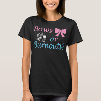 Bows eller Burnouts Gender Reveal party Idea för m T Shirt