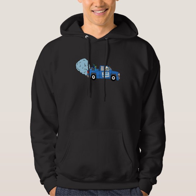 Bows eller Burnouts Team Burnout Gender Reveal Par Hoodie (Framsida)