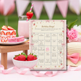 Bows Födelsedagsfynd Gästbingo spelkort Julkort