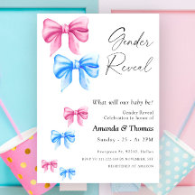 Bows Gender Reveal, Girl eller Boy