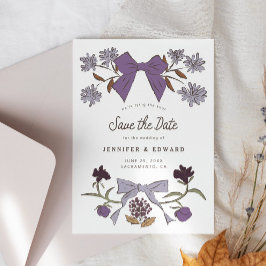 Bows och Blommars Lilac Spara Datumet