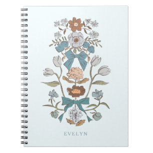 Bows och Blommars Rustic Blue Anteckningsbok