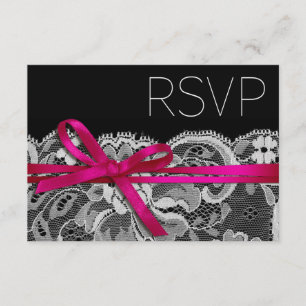 Bows Ribbon & Snöre OSA Black fuschia Kort
