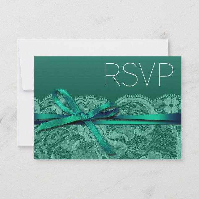 Bows Ribbon & Snöre OSA | teal Kort (Framsida)