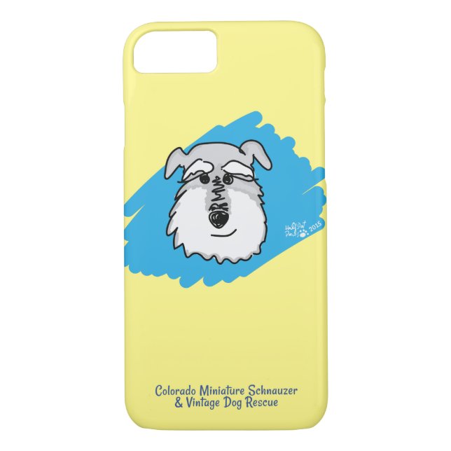 Bowser - Anpassningsbar Schnauzer Cell Phone Case Case-Mate iPhone Skal (Baksida)