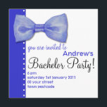 BowTie Bachelor Party-inbjudan Inbjudningar<br><div class="desc">Färgpenna illustration av en blå bockslips,  dess enkla,  elegant linjer perfekt för en inbjudan till en middag party,  ett födelsedagskort,  hej till en speciell manlig vän eller som gåva till Far dag! matchar även:</div>