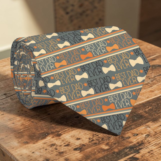 Bowtie Best Dad Ever Pattern Necktie Tie Slips (Skapare uppladdad)