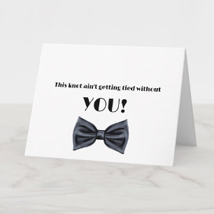Bowtie Groomsman Frieri kort