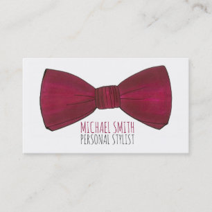 Bowtie Wardrobe Personal Stylist Herrkläder Mode Visitkort