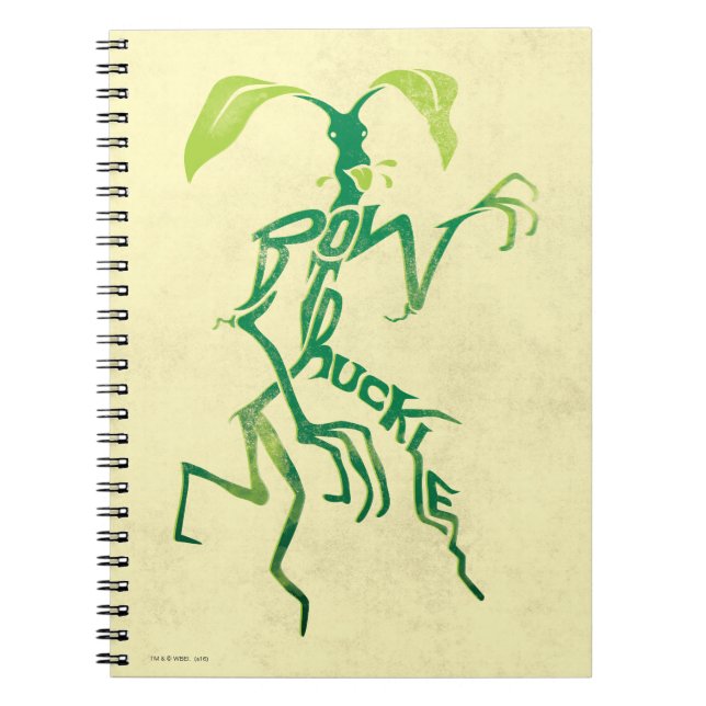 BOWTRUCKLE™ PICKETT™ Typografi-grafik Anteckningsbok (Framsidan)