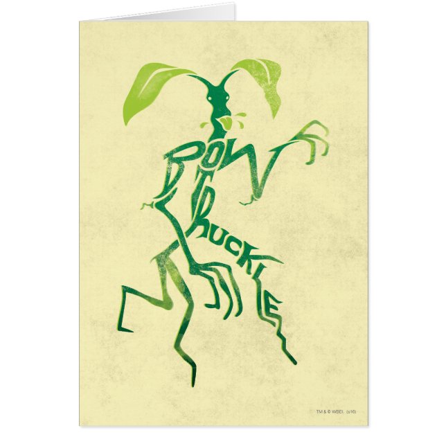 BOWTRUCKLE™ PICKETT™ Typografi-grafik Hälsningskort (Framsidan)