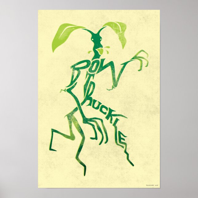 BOWTRUCKLE™ PICKETT™ Typografi-grafik Poster (Framsidan)