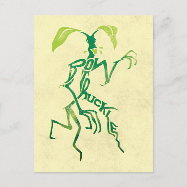 BOWTRUCKLE™ PICKETT™ Typografi-grafik Vykort (Framsida)