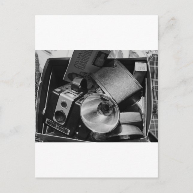 Box av Gamla Kodak Cameras Vykort (Framsida)