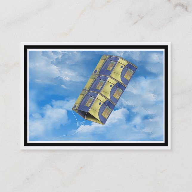 Box Kite i Himlar Visitkort (Framsida)