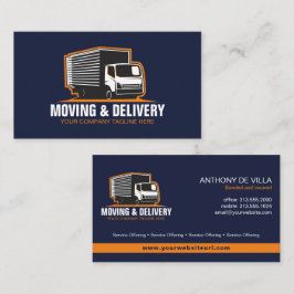 Box Lastbil Flytta & Delivery Service Company Visitkort