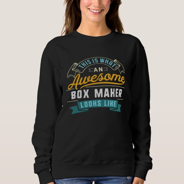 Box Maker  Awesome Job Occupation Graduation T Shirt (Framsida)