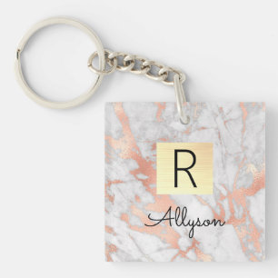 Box, Namn och Monogram, Guld, Marble Guld, Ro och