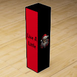 Box Santa Skull Vin Presentask För Vinflaska<br><div class="desc">Liva upp Party med den här gotiska Vinet Box Red & Black</div>