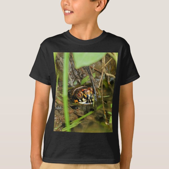 Box Turtle and Tadpoles T Shirt (Framsida)