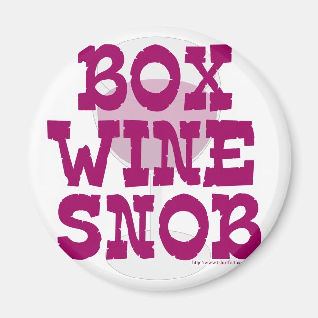 Box Vin Snob Magnet (Framsidan)