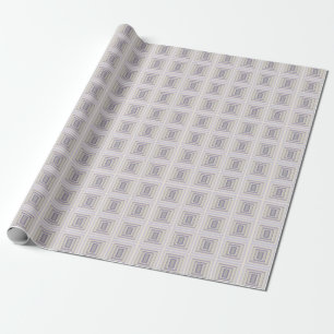 Boxad i Grått Lavender Geometric Design Presentpapper