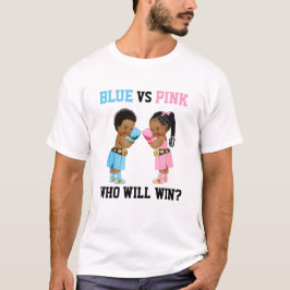 Boxande bebisar pojke eller flicka Könsbyte Blå el T Shirt