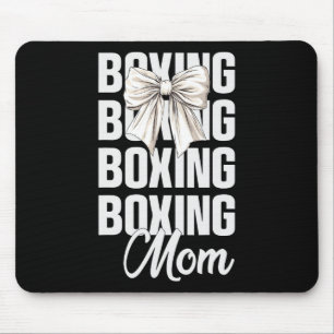 Boxande mamma Coquette Bow Söt boxning Älskare möd Musmatta