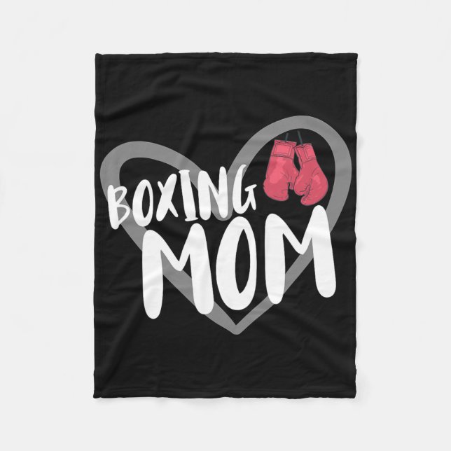 Boxande mamma  fleecefilt (Framsidan)