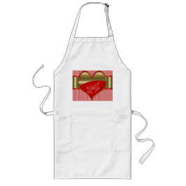 Boxar av Hearts Long Apron Långt Förkläde