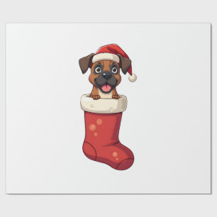 Boxar julstrumpa presentpapper