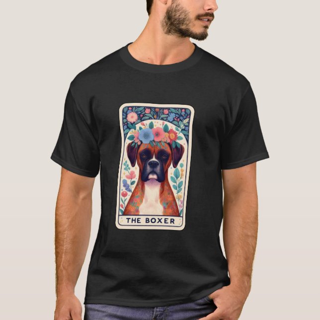 Boxar Tarotkort T Shirt (Framsida)